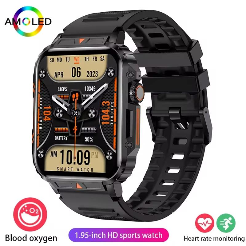 SACOSDING 1.95 Inch Screen Bluetooth Smartwatch for Men Women Long Battery Life Sports Watch Health Monitoring For Android and IOS