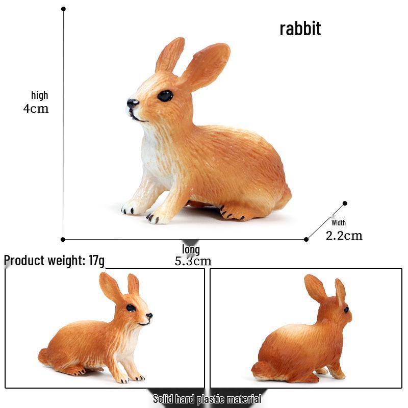 Wild Hare Yellow Rabbit Model Christmas Ornament