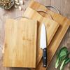 3-Piece Cutting Board, Kitchen Cutting Board, Bamboo Cutting Mat for Cooking, Non-Slip Cutting Board with Hanging Hole, Thick Cutting Sheet for Meat,
