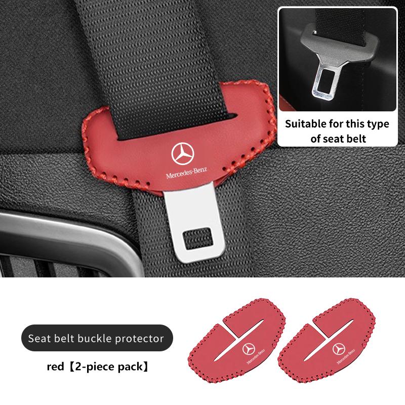 

GLC GLB 2pcs Car Seat Belt Buckle Cover Protector Anti-collision Case For Mercedes Benz AMG A C E S G Class W201 W210 W108 W204