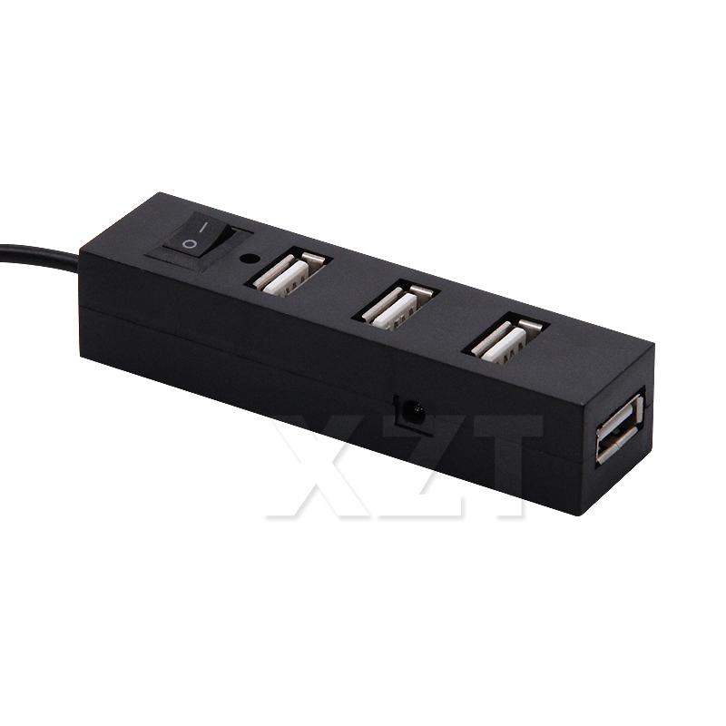Mini 4 Ports USB 2.0 Hub USB Port with Power Switch For Laptop PC Computer Laptop Accessory