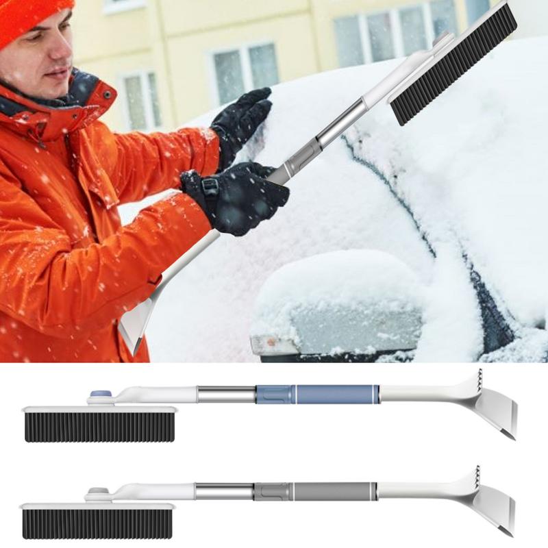 Snow Brush For Car Winter Snow Shovel Ice Scraper Tool Snow Remover With Foam Grip Portable Snow Removal Tool For Car Camping