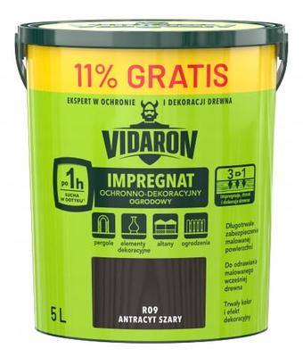Vidaron Garden Impregnation 5L Anthracite Gray Protective and Decorative
