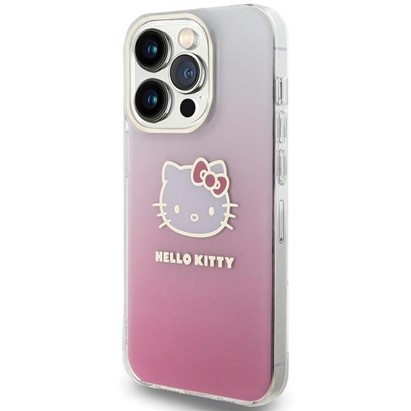 Etui do iPhone 13 Pro Max Hello Kitty Twarde Gradient Różowe