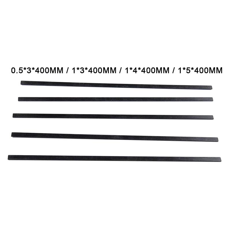 5x Carbon Fiber Strips High Strength Wear Resistance Carbon Fiber Rods for Model Aircraft RC Planes Radio Controlled Vehicles