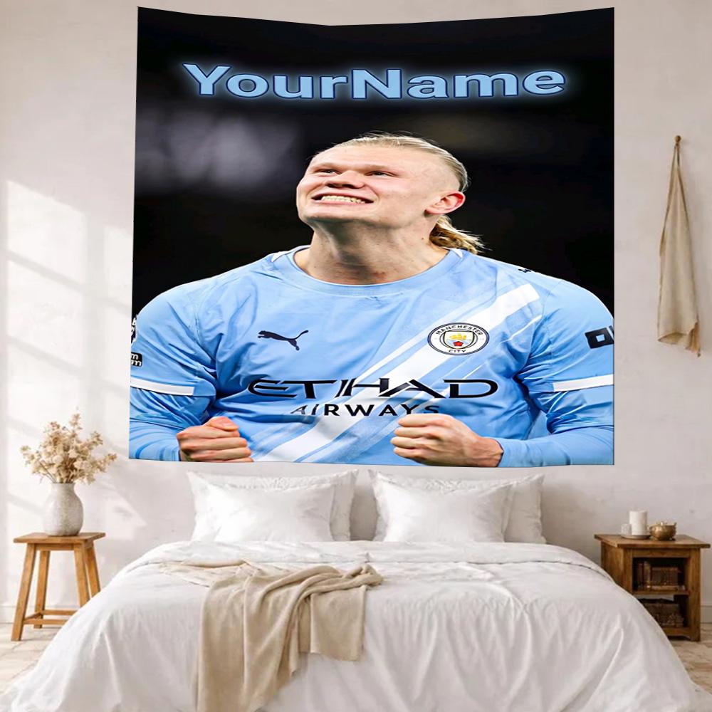 Haaland Custom Your Name Wall Decor Tapestry Art For Pet Memorial Birthdaywedding Party Backdrop Family Gift