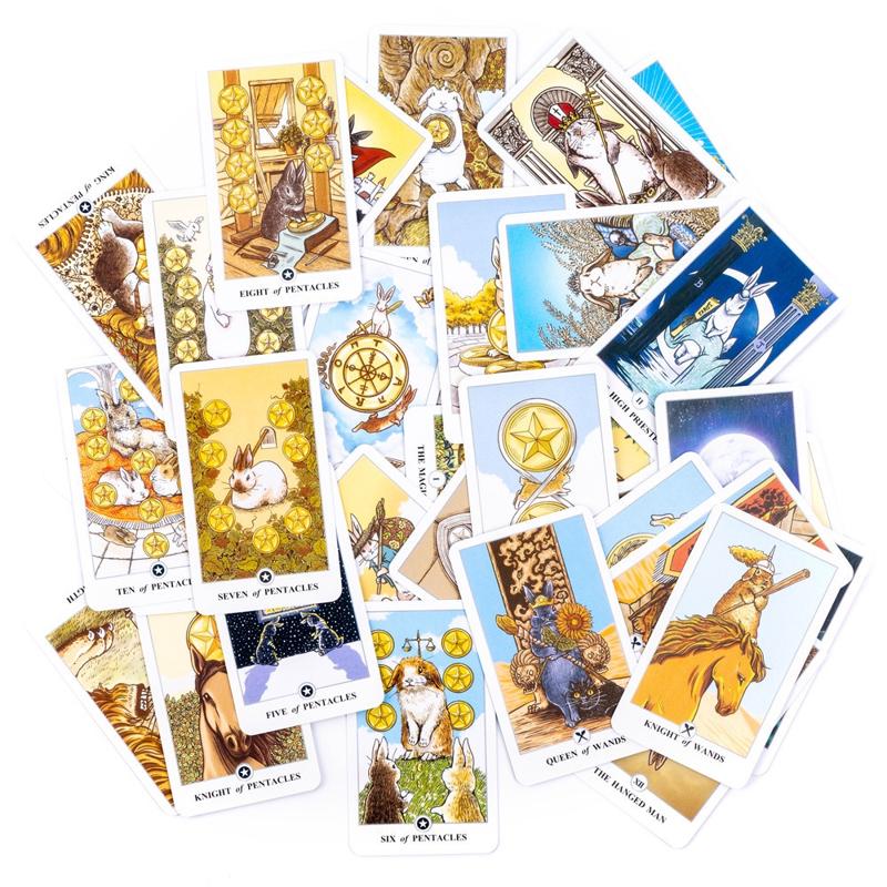 Entertainment Party Tarot Board Game Tarot Card Game Tarot Lunalapin Rabbit Tarot