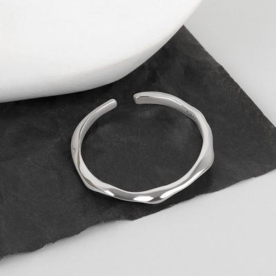 Minimalist Fashion Adjustable Open Index Ring Unique Personalized Simple Versatile Jewelry For Women And Men