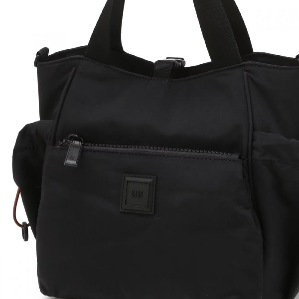 Daks Black Logo Decorated Nylon Tote Bag Dbba6eg36bk