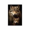 Black and White Cub Prints Modern Wild Animal Poster Colorful Tiger Wolf Canvas Painting Large Living Room Bedroom Home Decor
