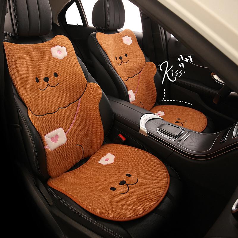 Süßes Cartoon-Bären-Autositzkissen & Universeller Rucksack für BYD Seal 05