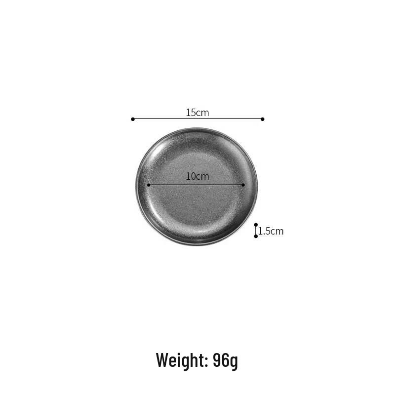 ZISIZ 304 Stainless Steel Round Sauce Dishes