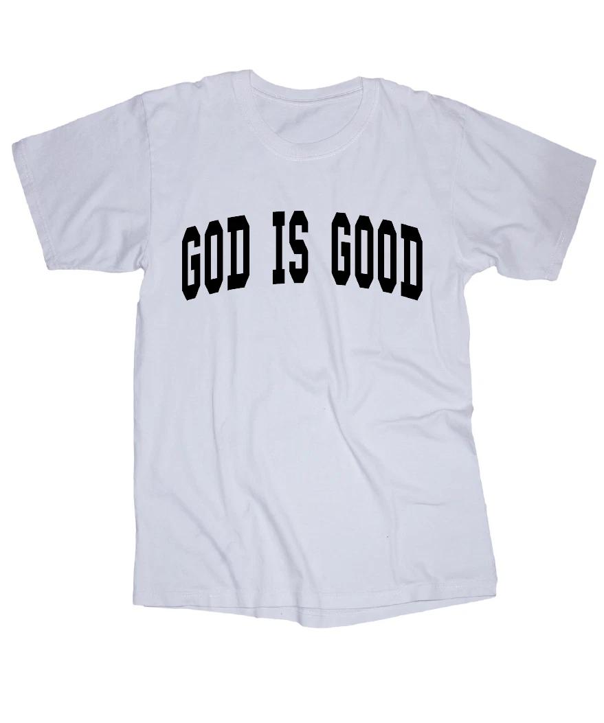 God is Good Religious White T-shirt 2XL