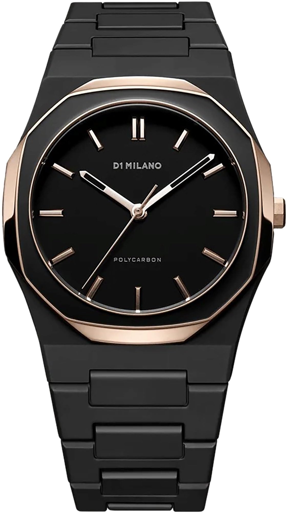 D1 Milano Unisex Watch PCBJ35 Polycarbonate Black Enamel 40.5mm