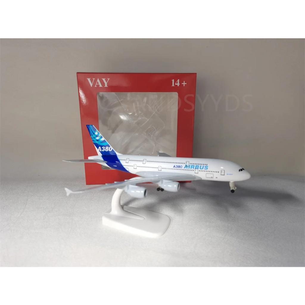 1/400 20CM Airbus A380 Die-cast Metal Alloy Aircraft Model A380 Airline Scale Plane Plane Cheap Games for Boys Aviation Airplane