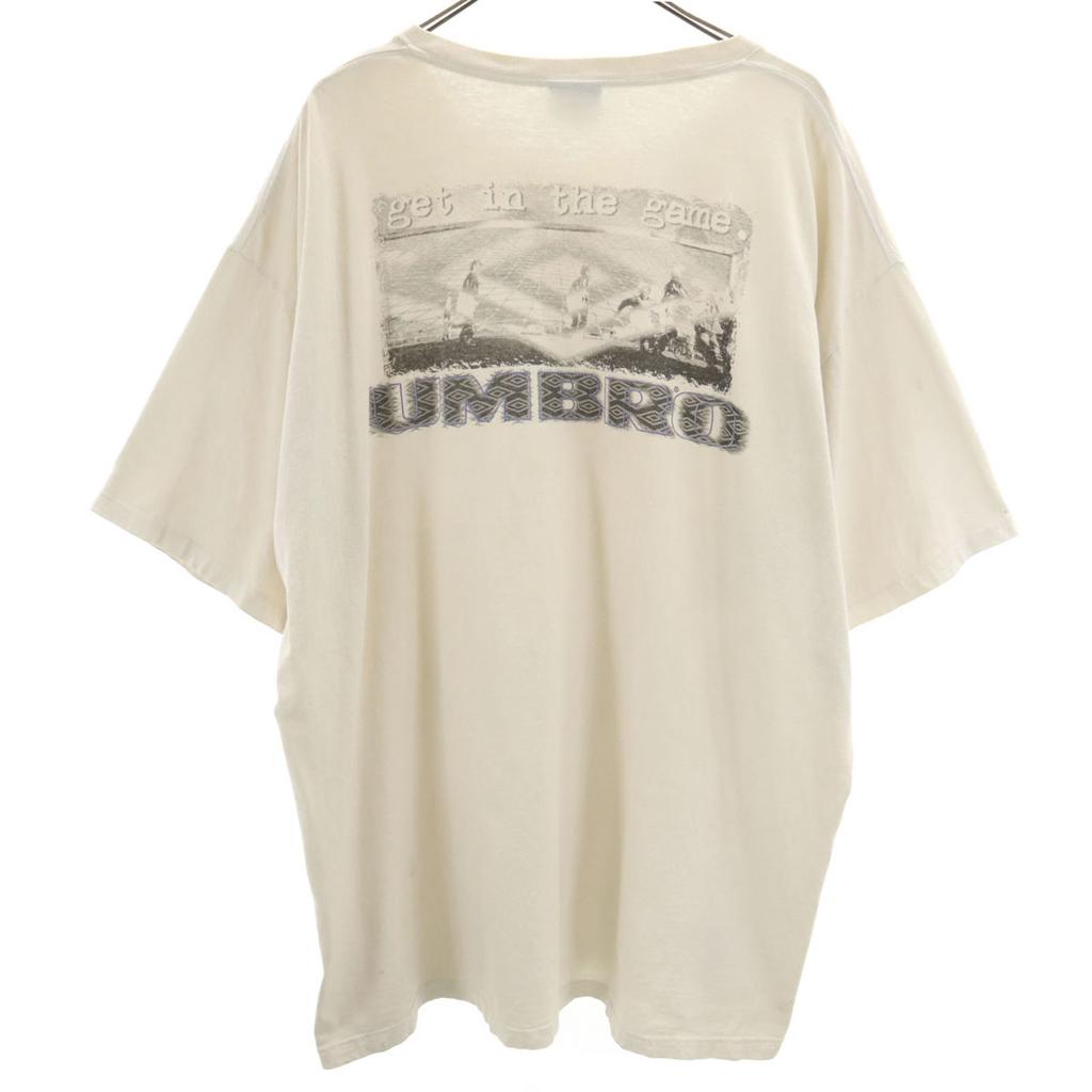 Umbro 90s Made In USA Old Short Sleeve T-shirt XXL Big Size Back Print Men's Used