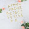 European & American Gold-Plated Copper Zircon Letter Necklace - High-End DIY Jewelry Accessory