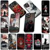 Japan Samurai Skeleton Skull Chinese Style Phone Cover for Xiaomi Redmi Note 12 11 10 Pro 10A 10C 12C 14C A4 Note12 5G Soft Case