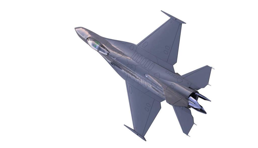 HMA Mobile Police Patlabor 2 the Movie F-16 Modified Knight Falcon 1/144 Scale Plastic Model
