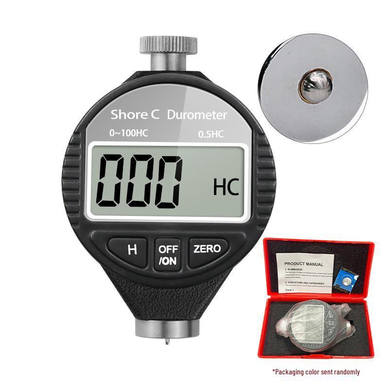 Digital Shore Hardness Tester for Silicone, Plastic, Rubber, Tires - Type A/C/D