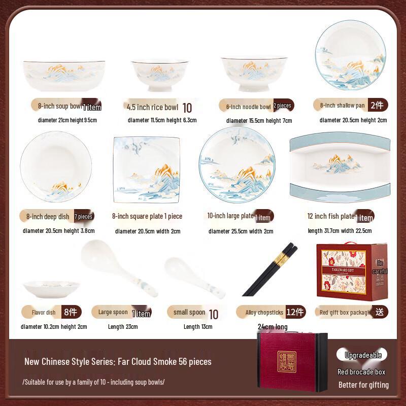 Mode Lanka Gold-Decorated Ceramic Dinnerware Set