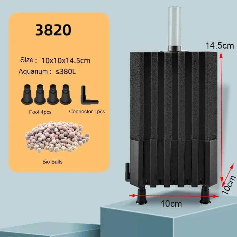 

New Big Bio Sponge Filter for Aquarium Fish Tank Shrimp Pond Air Pump Biochemical Filtration Noiseless Foam aquarium accessories