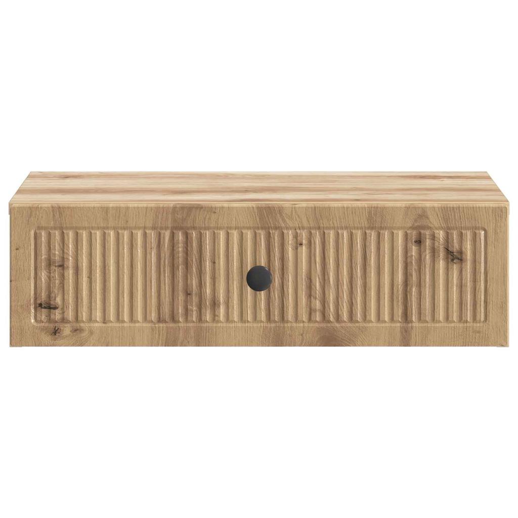 Wall Mounted Side Table Artisan Oak 59 x 34.5 x 17 cm