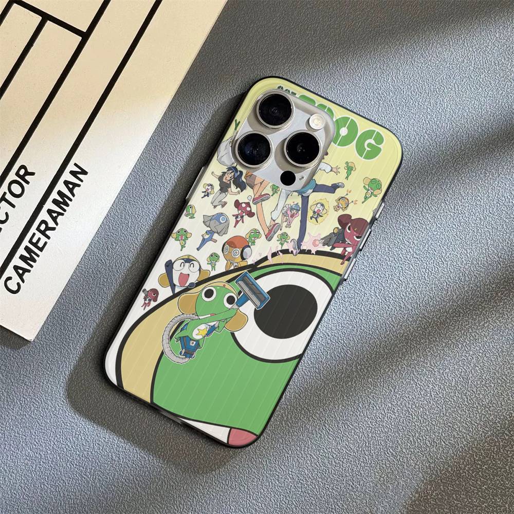 Keroro Frog Cool Gunsou Sergeant Phone Case For IPhone 17 16 15 14 Plus 11 12 13 Pro Max Shockproof Protection Soft Back Cover