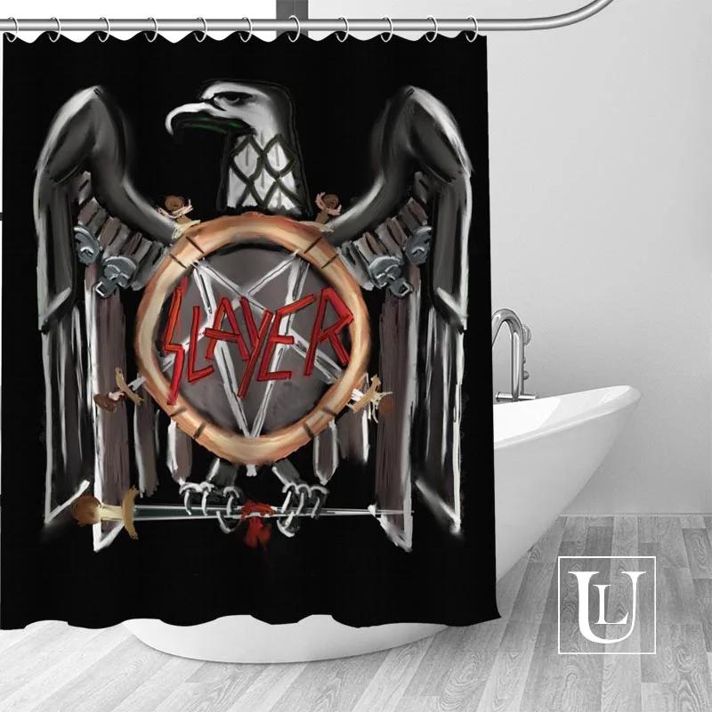 Slayer Duschvorhänge Benutzerdefinierter Badezimmervorhang Wasserdichtes Badezimmer Stoff Polyester Duschvorhang 1 Stück Benutzerdefiniert