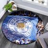 Tappeto Rotondo Stampato Leicester City, Tappeto Circolare Antiscivolo Lavabile per Soggiorno Camera da Letto Sala Giochi, Decorazione per Fan Sportivi, Regalo di Compleanno Festivo