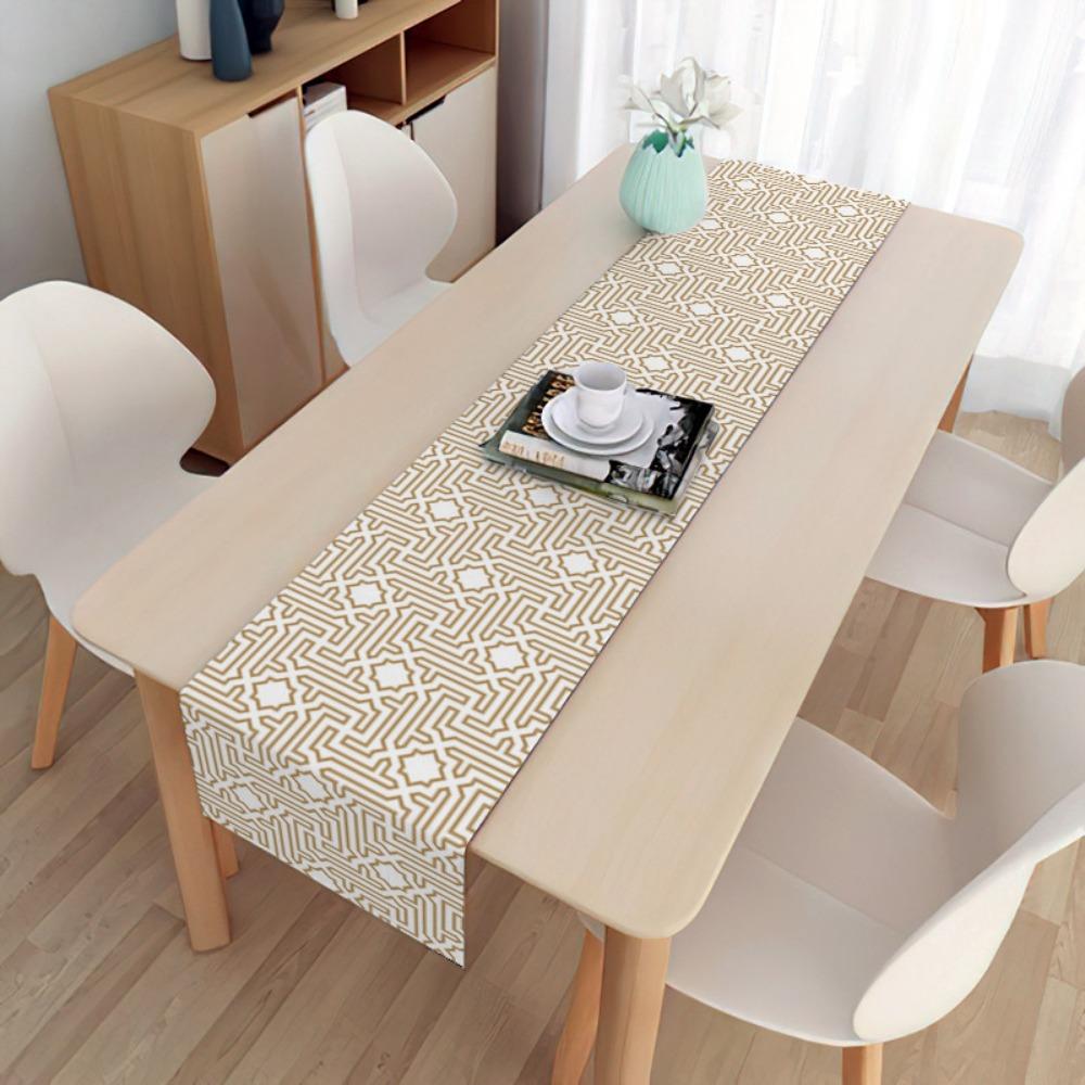 2 Stück Lange Leinen Feiertags Dekorative Tischdecke Staubtuch Platzset
