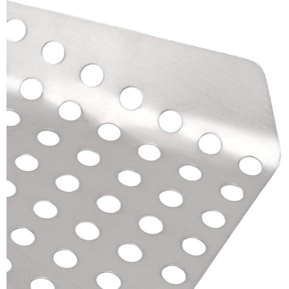 French Fries Scoop Laborsaving Stainless Steel Metal Popcorn Scoop with Holes for Cinema To Fill The Bucket