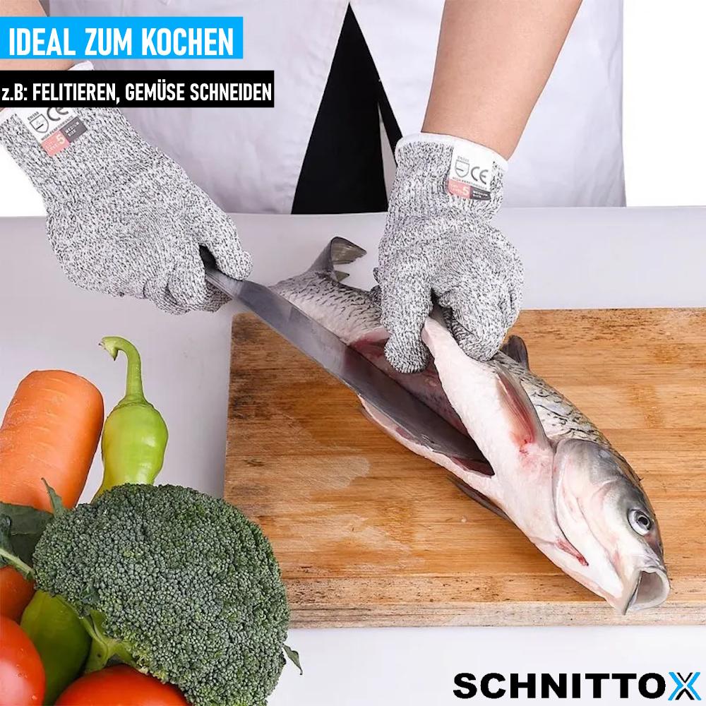 SCHNITTOX Cut-resistant Gloves Cut-resistant Protective Gloves Universal Size