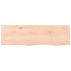 VidaXL Wall Shelf 100x30x2 Cm Solid Untreated Oak Wood 363560