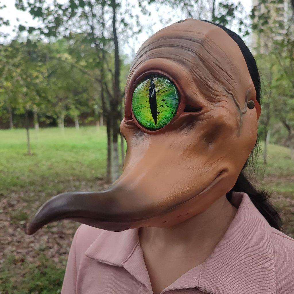 One Eyed Monster With A Long Mouth Monster Latex Mask For Halloween Party And Cosplay Events