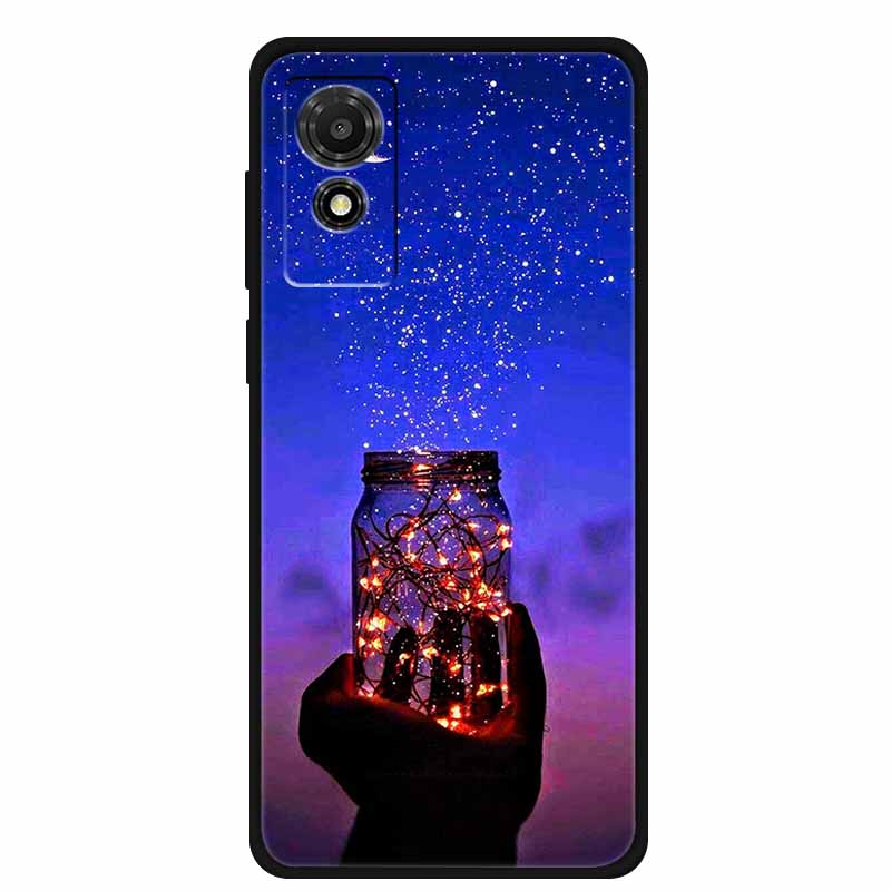 Etui na TCL 501 2024 Miękkie Etui Silikonowy Tylny Pokrowiec na TCL T433D Ochronna Obudowa Etui na TCL 501 Etui Kreskówkowe Zwierzątko TCL501