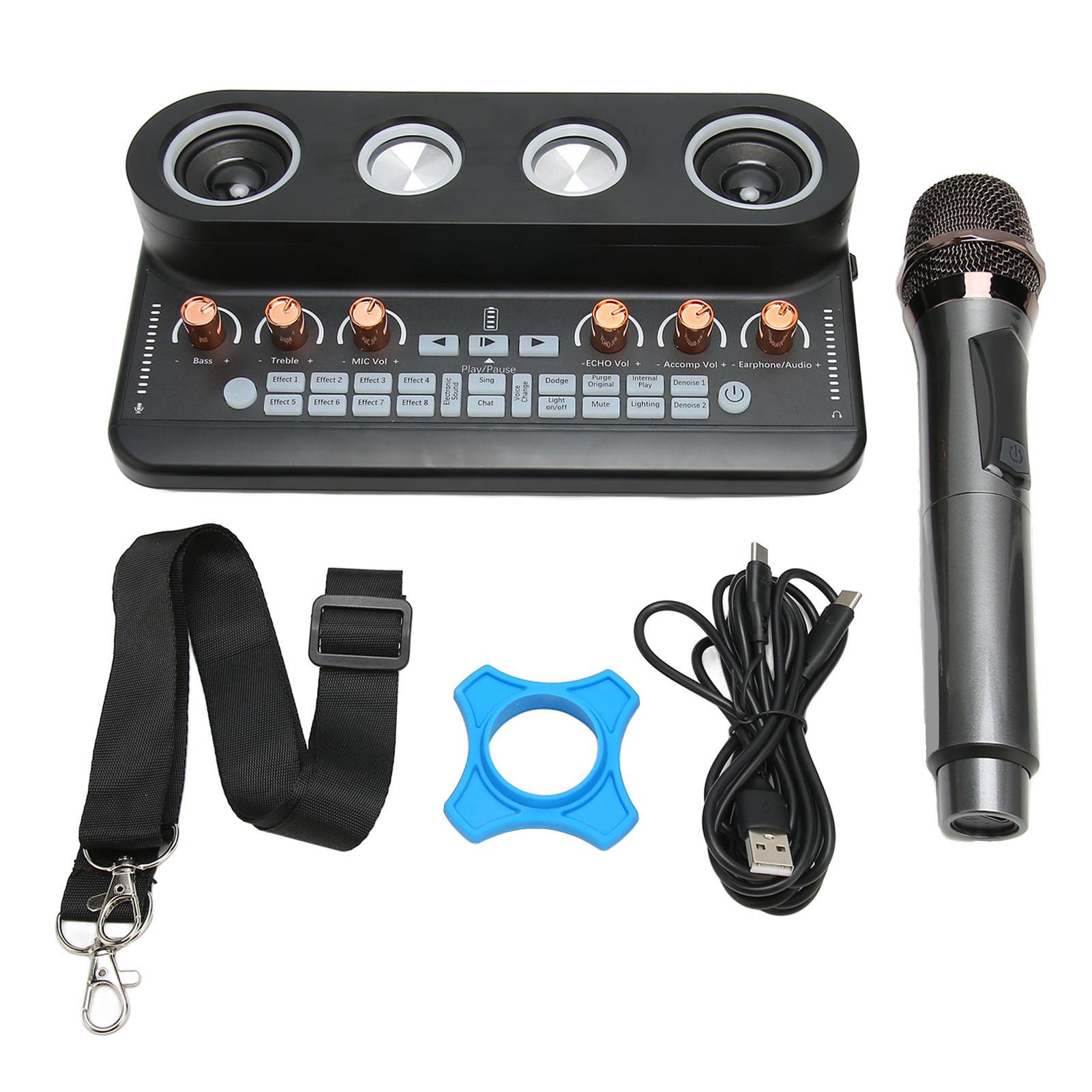 

Комплект оборудования для подкастов Все в одном Набор для подкастов Оборудование для производства музыки с микрофоном для ПК чёрный