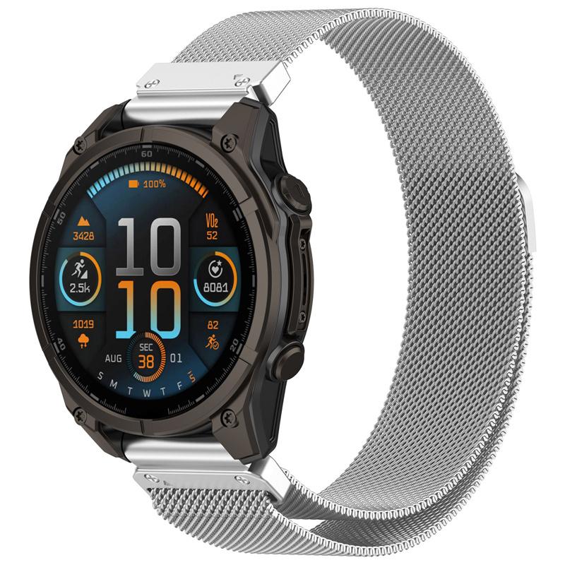 Correa de Acero Milanesa de 20 22 26 mm Para Garmin Fenix 7X 7 7S 6X 6 6S Pro 5 5X Plus 8 43 47 51 Tactix 7 Epix Pro Banda Quickfit