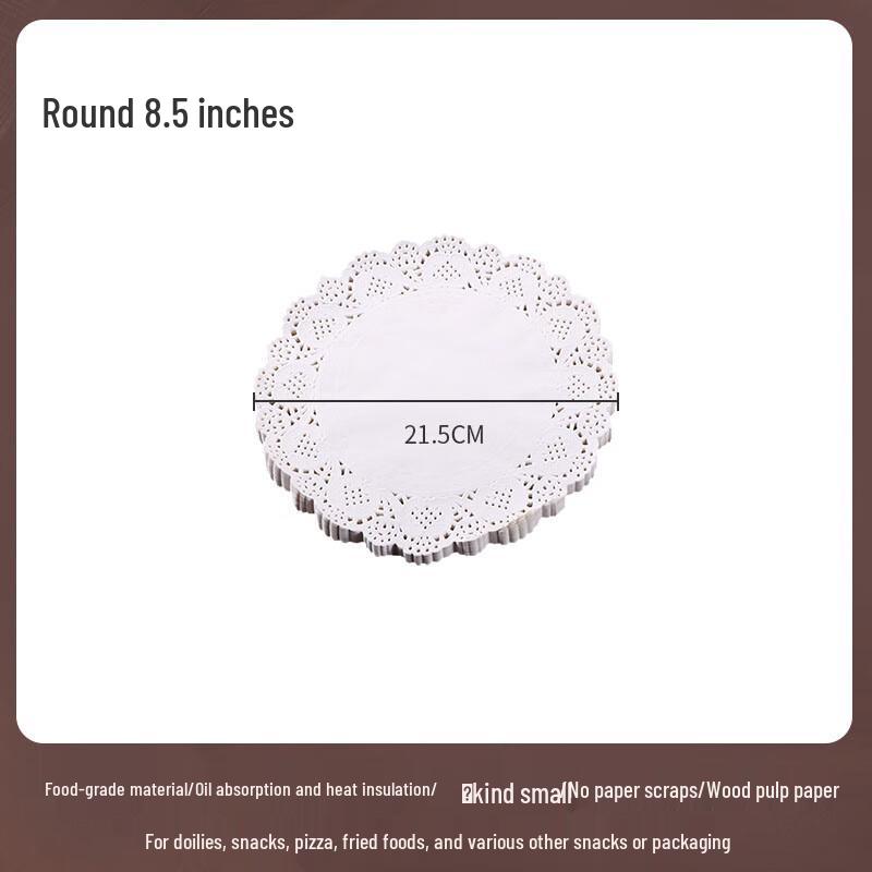 Food-Grade Disposable Round Air Fryer Paper Liners