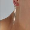 Boucles d’oreilles Luxenter avec un diamètre de 60 mm de finitions en rhodie - Kelxo