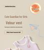 2025 Herbst Baby Mädchen Ärmellose Doppelseitige Fleeceweste (0-3 Jahre)