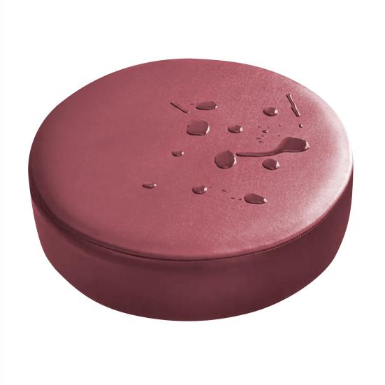 Soft Round Stool Cover High Resilience Non-Slip Design Easy to Clean Faux Leather Universal Fit Chair Cover