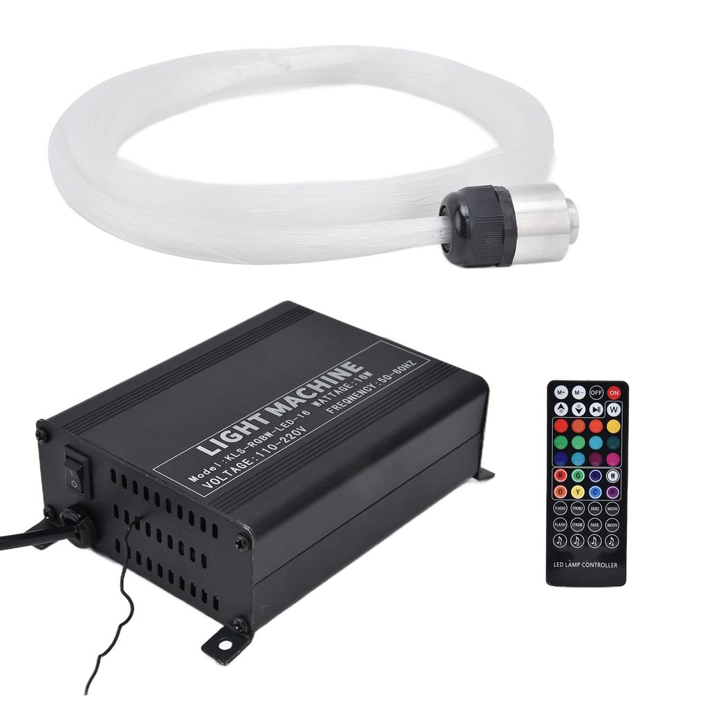 RGBW Fiber Optic Light with 40 Key Remote Control Star Ceiling Lamp Kit for KTV Bar Interior