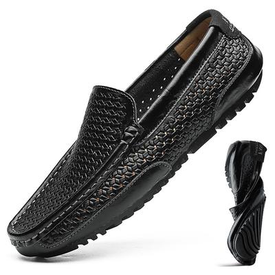 Mocassini da uomo in vera pelle fatti a mano Comodi slip-on da guida Scarpe casual Mocassini morbidi di marca Big Size 37-47 Dropshipping