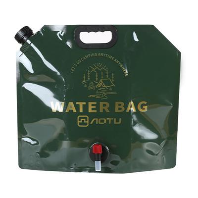 Bolsa Contenedora de Agua Plegable de 9L con Grifo Plegable para Camping Senderismo bolsa de almacenamiento de agua para exteriores