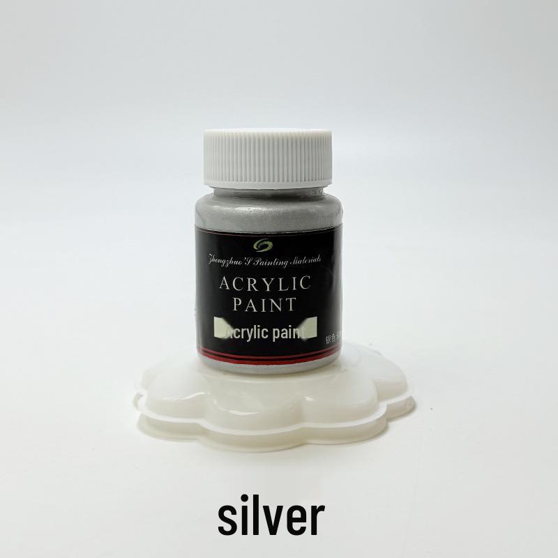 Zhongzhuo Pearlescent Metallic Acrylic Paint Set - 50ml, 12 Colors, EN71 Certified for Wall and Graffiti Art