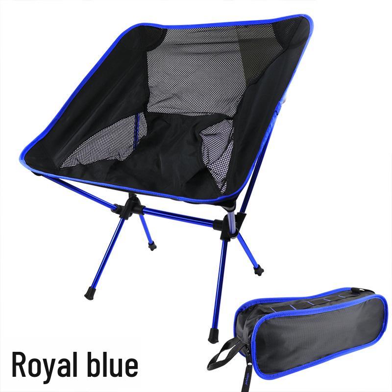 Ultralight Aluminum Moon Chair: Portable Folding Outdoor Camping Chair with Backrest