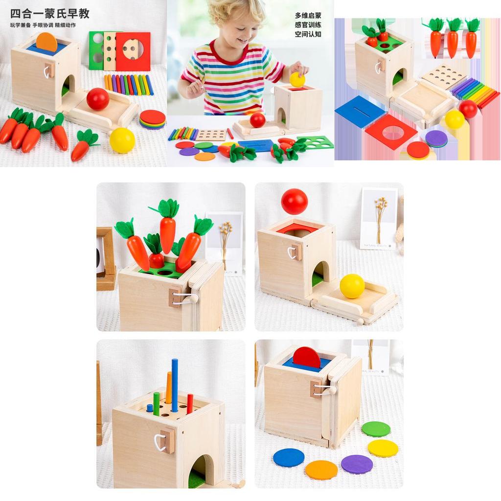 Montessori Coin Box Wooden Educational Toy For Toddlers And Kids