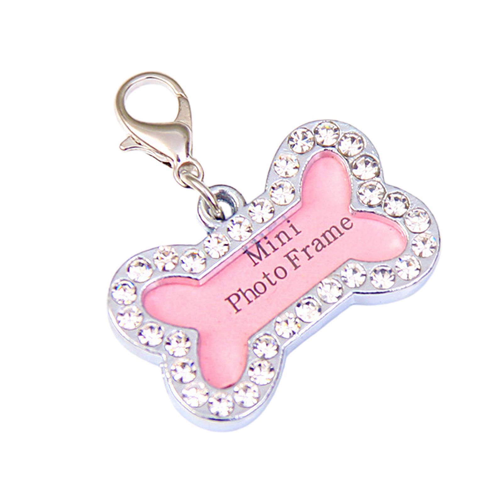 

Personalized Engraving Pet Cat Name Tags Customized Dog Id Tag Collar Accessories Nameplate Anti-Lost Pendant Metal Puppies Tags рожевий