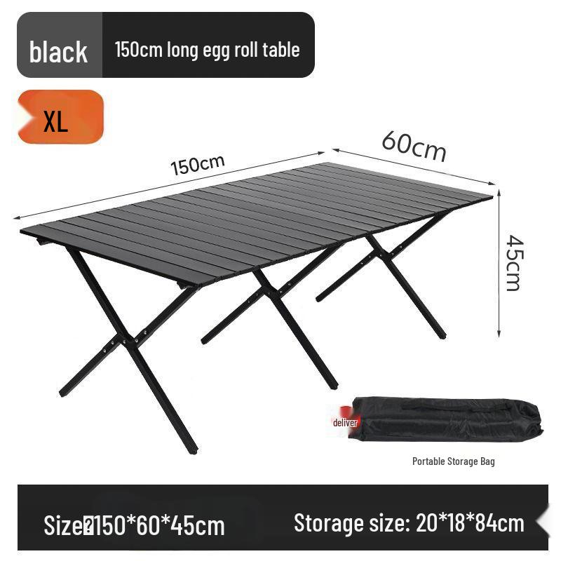 Portable Ultra-light Folding Camping Table and Chair Set for Outdoor Picnics and Barbecues